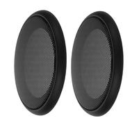 NOLITOY 2pcs Car Speaker Grill Covers Black Mesh Guards for Automotive Subwoofer Audio Protection Easy Install Decorative Mesh Guard for DIY Car Audio