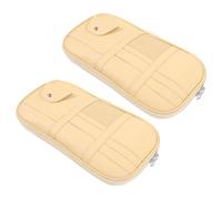 NOLITOY 2pcs Car Storage Bag Sun Visor Organizer for License Pen Key Sunglasses Holder Storage Pocket Card Cash Pouch Auto Interior Accessories for Truck Suv