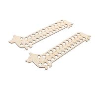 NOLITOY 2pcs Cartoon Animal Wooden Thread Winding Plates for Cross Stitch Embroidery Smooth Bobbin Holders to Prevent Tangled Threads Compact Sewing Accessories for Crafting Enthusiasts