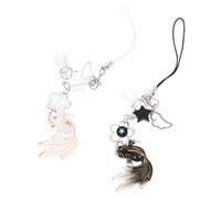 NOLITOY 2pcs Chinese Style Fish Phone Charm Keychain Lucky and Bag Accessory for Prosperity Durable Decorative Strap for Phone Keys Camera Unique