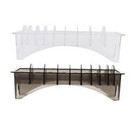 NOLITOY 2pcs Clipper Guard Holder Storage Case Compact Hair Tool Organizer for Barbershops and Salons Guide Comb Container for Efficient and Space Management