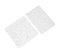 NOLITOY 2pcs Cloud Silicone Mold Earrings Epoxy Molds Silicone Jewelry Pendant Necklaces Necklace Pendant Silica Gel White
