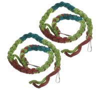 NOLITOY 2Pcs Cotton Rope Reptile Climbing Vines for Geckos Lizards Hermit Crab Vine Safe Terrarium Accessories for Active Habitat Enrichment