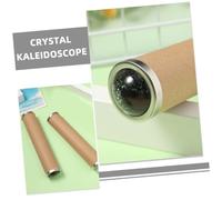 NOLITOY 2pcs DIY Kaleidoscope Kit with Crystal Ball Set Handmade Paper Tube Craft Supplies for Science and Creative Kaleidoscope Making Materials for Boys
