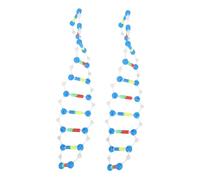 NOLITOY 2pcs Dna Double Helix Molecular Model Kit for Students Science Learning, Genes Educational for Biology Teaching and Genetic Variation Demonstration