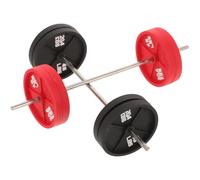 NOLITOY 2pcs Dollhouse Mini Barbell Model Miniature Fitness Equipment Doll House Sports Models Tiny Barbell Props For Mini Decoration