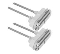 NOLITOY 2pcs Dual Flush Toilet Tank Press Buttons Replacement Kit Engineering Plastic Bathroom Flush Button Accessories Precise Water-Saving Dual Push Control for Home Random Color