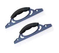 NOLITOY 2Pcs Ergonomic Handle Shower Squeegee with Rounded Corner Soft Blade for Window Car Bathroom Glass Cleaning Tool Non-scratch Water Wiper for Shower Doors and Tiles