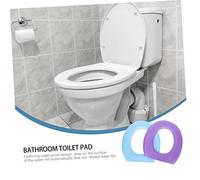 NOLITOY 2Pcs EVA Thickened Toilet Mats Soft Padded Bathroom Seat Cushions for Comfort and Warmth Washable Non-Slip Toilet Seat Covers in Purple and Blue