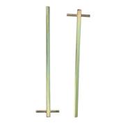 NOLITOY 2pcs Extended Triangle Wrench Keys for Elevator Doors Long Handle Emergency Lift Access Tool Spanner for Building Maintenance and Emergency Personnel