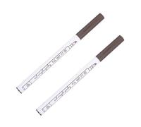 NOLITOY 2pcs Eyebrow Pen Set with Micro-fork Tip Design, Easy to Draw and Fill, Natural Looking Brow Liner Pencil for Professionals and Beginners, Assorted Colour Plastic Liquid Eyebrow
