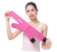 NOLITOY 2pcs Face Lifting Belt V Shape Thin Masseter Chin Strap Slimming Mask Elastic Design for Firm Black and Rosy