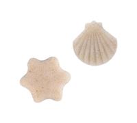 NOLITOY 2pcs Facial Exfoliating Sponge and Face Cleansing Sponge Set, Biodegradable Walnut Powder, Hexagon and for Gentle Makeup Removal and Daily Skin Care