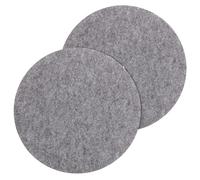 NOLITOY 2pcs Felt Vinyl Record Pad Turntable Slipmats Absorbing Record Player Mats Gray Cushions and Vibration Control