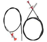 NOLITOY 2pcs Flexible Pipeline Dredge Tools for Sink and Toilet Drain Cleaning Bendable Hose Clips for Hair and Trash Removal in Kitchen and Bathroom