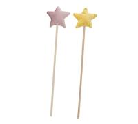 NOLITOY 2pcs Girl Fairy Wands Multi Functional Star Shaped Wands for Parties Birthdays Cosplay Adorable Glitter Fairy Sticks for Creative Play Decorations