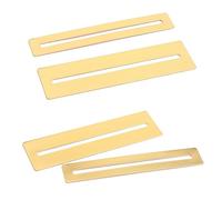 NOLITOY 2pcs Gold Metal Fretboard Fret Protector Fingerboard Guards for Guitar Bass Luthier Tool Guitar Fret Tool