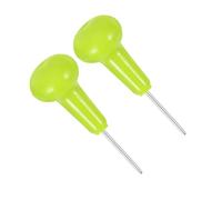 NOLITOY 2pcs Green Plastic Braille Writing Stylus Pen for Blind Users, Braille Writer Tool Set for Learning and Daily Visual Impairment Aid