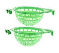 NOLITOY 2pcs Green Small Bird Nest Basin for Pigeons and Doves, Multi-purpose Plastic Breeding and Hatching Nest Holder for Homing and Meat Pigeons in Cages