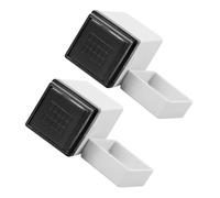 NOLITOY 2pcs Guitar Aids Stamp Chords Aid Tool Guitar Learning Stamp White Abs Rubber High Durability Not Easy to Deform for Ukulele and Stringed Instruments Practice