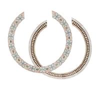 NOLITOY 2pcs Guitar Sound Hole Rosette Decals Thin Lightweight Inlay Stickers for Acoustic Classical Guitar Decoration Unique Design