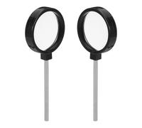 NOLITOY 2pcs Handheld Double Concave Convex Lens Optical Glass for Physics Optics Lab Equipment Classroom Science Teaching Aids