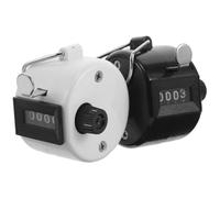 NOLITOY 2pcs Handheld Tally Counter Clicker with 4-digit Mechanical Display, One-hand Operation Attendance and Sports Counting Tool for Golf, Baseball, and Stadium Events