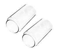 NOLITOY 2pcs Heat-Resistant Glass Can Shaped Mugs Transparent Beverage Cups for Juice Milk Tea and Fruit Drinks Water Glasses for Home and Restaurant Use