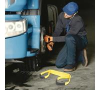 NOLITOY 2pcs Heavy Duty Lifting Sling Polyester Straps for Hoist with 3t Capacity and Flat Eyes at Both Ends, Practical Furniture Moving Straps for Vertical Lifting