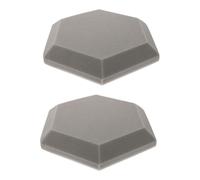 NOLITOY 2pcs Hexagon Sound Proof Wall Panels Acoustic Absorption Mat with Flame-retardant Polymeric Sponge for Studio Recording Room Sound Insulation and Noise Reduction