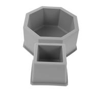 NOLITOY 2pcs Hexagon Square Cement Pot Molds for DIY Succulent Planters Silicone Concrete Flower Pot Mold with Enhanced Detailing Suitable for Indoor Outdoor Garden and Plaster Clay