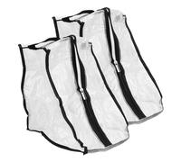 NOLITOY 2Pcs Household Shoe Storage Bags with Handles and Zippers Transparent Dustproof Boots Organizers for Travel and Home Moisture Resistant Short Boots Pouches for Shoes and