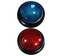 NOLITOY 2pcs Interactive Game Buzzers for Lights and Sounds Plastic Classroom Quiz Button for Team Competitions and Family Learning Games