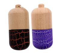 NOLITOY 2pcs Kendama Wooden Catch Ball for Over Hand-eye Coordination Educational Game Beech Material Skill Challenge for Indoor Outdoor Play Random Color