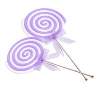 NOLITOY 2pcs Lollipop Prop Large Christmas Candy Ornaments Vintage Foam Sweets Xmas Tree Decorations Party Photo Props for Home Festival Party Purple