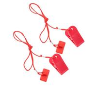 NOLITOY 2pcs Magnetic Treadmill Safety Key with Reliable Clip Emergency Stop Switch for Running Machines Easy Operation Replacement for Home Gym Fitness Equipment