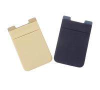 NOLITOY 2pcs Marble Pattern Phone Back Card Holder Wallet Bag Cellphone Storage for Secure Fit with Easy Installation Lightweight Design in Blue and Yellow