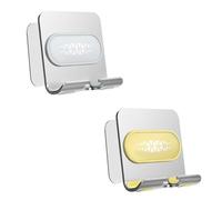 NOLITOY 2pcs Metal Cell Phone Stand with Adjustable Height and Angle Aluminium Alloy and Silicone Phone Support for Carrying out Or Putting in A Handbag