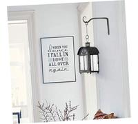 NOLITOY 2PCS Metal Flowerpot Hanger Hooks Curved Iron Art Swivel Plant Holder for Garden Balcony Kitchen Hanging Brackets for Flower Baskets