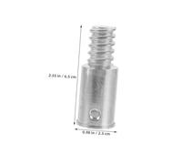 NOLITOY 2pcs Metal Threaded Pole Connector Tip American Thread Design Replacement Adapter for Mop Broom Brush Handles Compatible with Various Metal Poles for Household Cleaning Tools