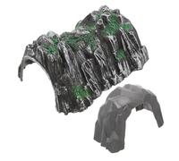 NOLITOY 2pcs Miniature Cave Model Train Tunnel Simulated Plastic Railway Accessory for DIY Scenic Decoration Small Faux Mountain and Tunnel for Model Railroads and Fairy Gardens