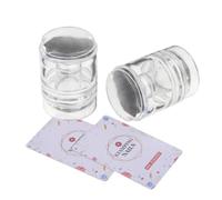 NOLITOY 2pcs Nail Art Printing Tools Silicone Heads Soft Stamping Jelly Manicure Tool for DIY Decor French Tip Stamper Supplies Steel Plate