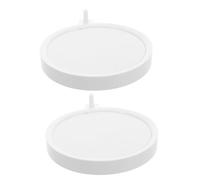 NOLITOY 2pcs Nano Bubble Air Stones for Fish Tanks Silent Diffuser Discs with Even Bubble Distribution Easy Installation Aquarium Air Pump Accessories for Oxygenation and Water Quality