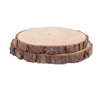 NOLITOY 2Pcs Natural Wood Stepping Thick Garden Decor Lawn Pathway Stones for Outdoor Walkway and DIY Garden Landscaping