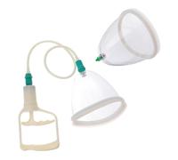 NOLITOY 2Pcs Negative Pressure Cupping Device Set for Body Massage, Large Vacuum Cupping Tool for Back and Abdomen Therapy, Home Use Suction Cups for Relief