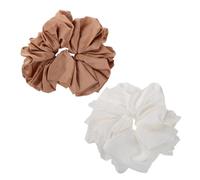 NOLITOY 2pcs Oversized Ballet Hair Scrunchies for Women Large Fabric Elastic Hair Ties for Ponytails Sleep Styling Sequin-effect Bands Providing Reliable Hold