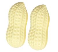 NOLITOY 2pcs Peanut Shaped Dog Interactive Chewing for Dogs Bite Resistant Teeth Grinding Relief for Training Keeping Pets Active
