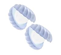 NOLITOY 2pcs Pearl Shell Night Lamp Decorative Night Light for Bedroom Dorm Compact Lighting Decor