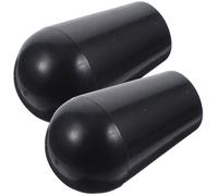 NOLITOY 2pcs Plastic Beer Tap Handles for Kegerator, Black Faucet Handles with High Strength and Versatile Accessory Features, Sl esign for Beer Festival Celebration and Home Pub Use