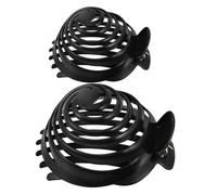 NOLITOY 2PCS Plastic Dome Spiral Hair Holder Clips for Stylish Bun Hair Lightweight No Slip Clamp for Effortless Volume and Natural Messy Bun Hairstyles for Everyday and Special Occasions